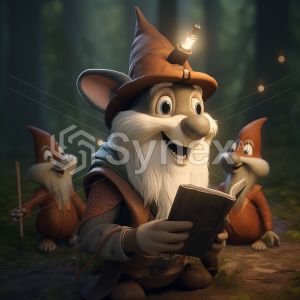 White Bearded Wizard and Companions