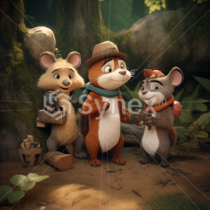 Furry friends departing for their adventure