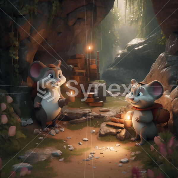 Furry friends getting ready to depart from their cave