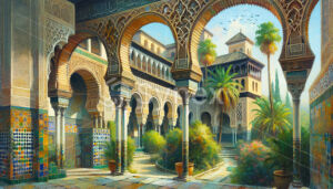 The unique blend of Islamic and Spanish architecture found in Andalusia