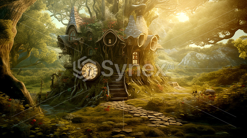 Enchanted Woodland: Dwelling of the Surreal Fairy